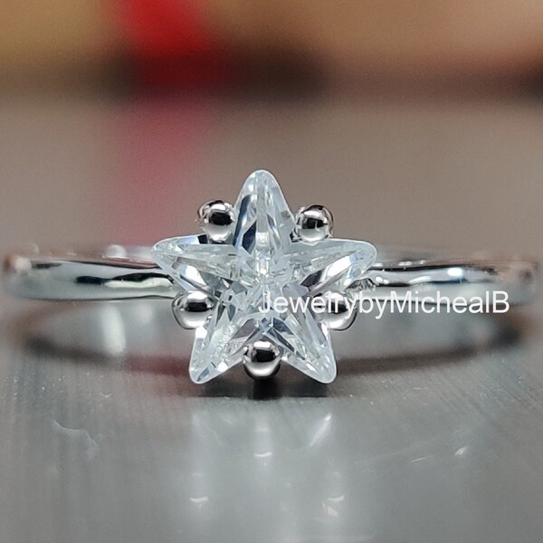 Star Engagement Ring - Etsy