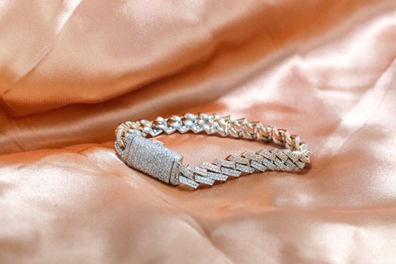 10.50 CT Bust Down Cuban Link Bracelet 
