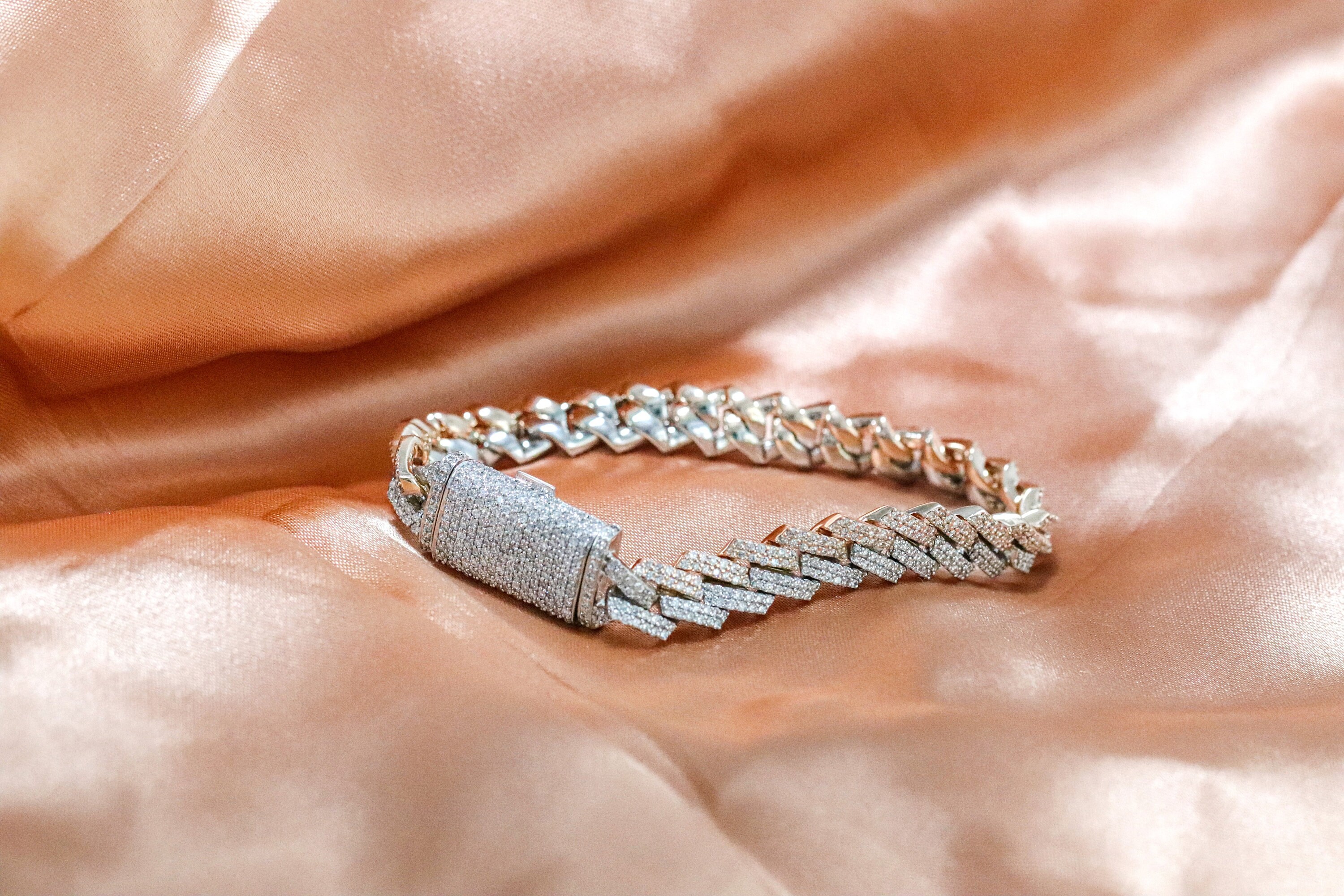 10.50 CT Bust Down Cuban Link Bracelet For Men's 925 Etsy