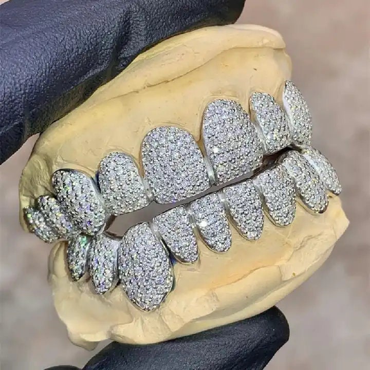 Iced out grillz vvs cheap