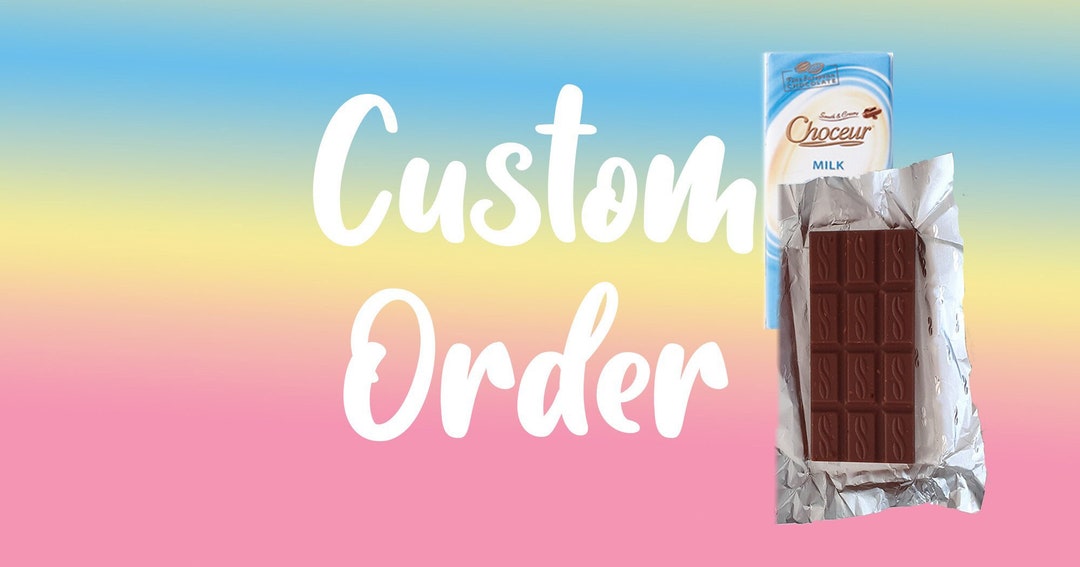 Custom Chocolate Wrapper Aldi Chocolates Business Chocolate Etsy
