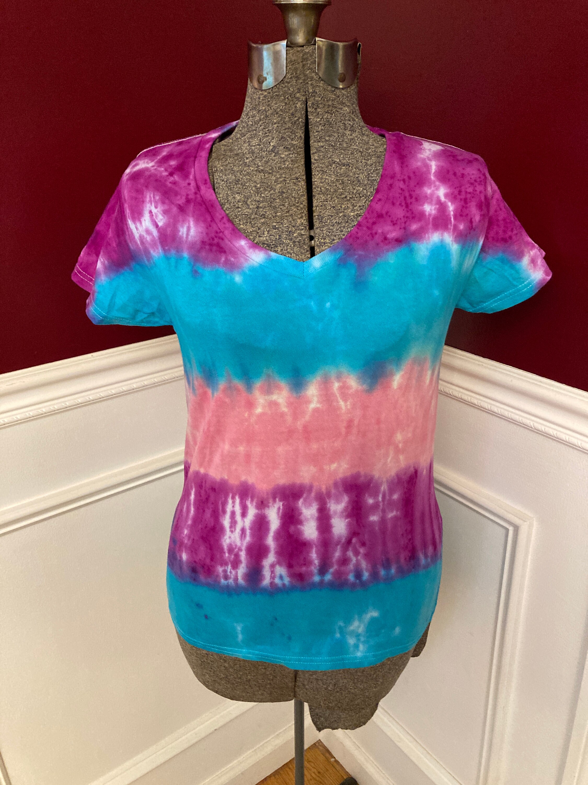 Tie Dye T Shirt Ladies
 Tie Dye Womens S Multi Colored T Shirt Etsy UK