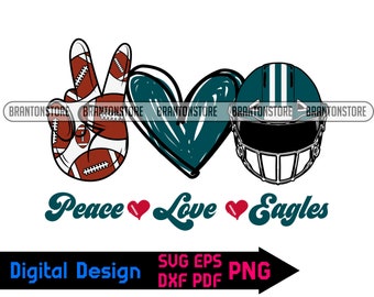 Download Peace Love Eagles Etsy