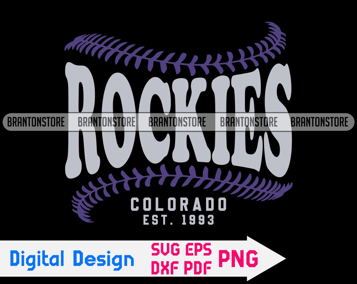 Download Colorado Rockies Baseball Team EST. 1993 SVG Colorado ...