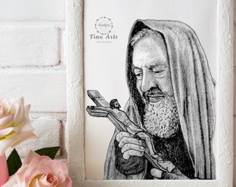 Padre Pio Printable - Etsy