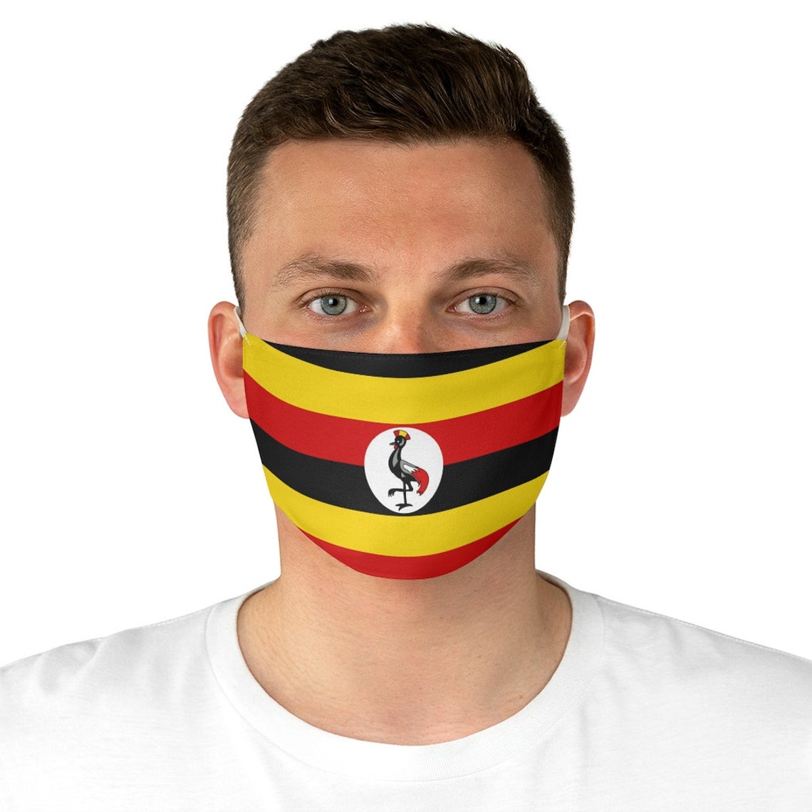 Uganda Fabric Face Mask Country flag flag pride African Etsy