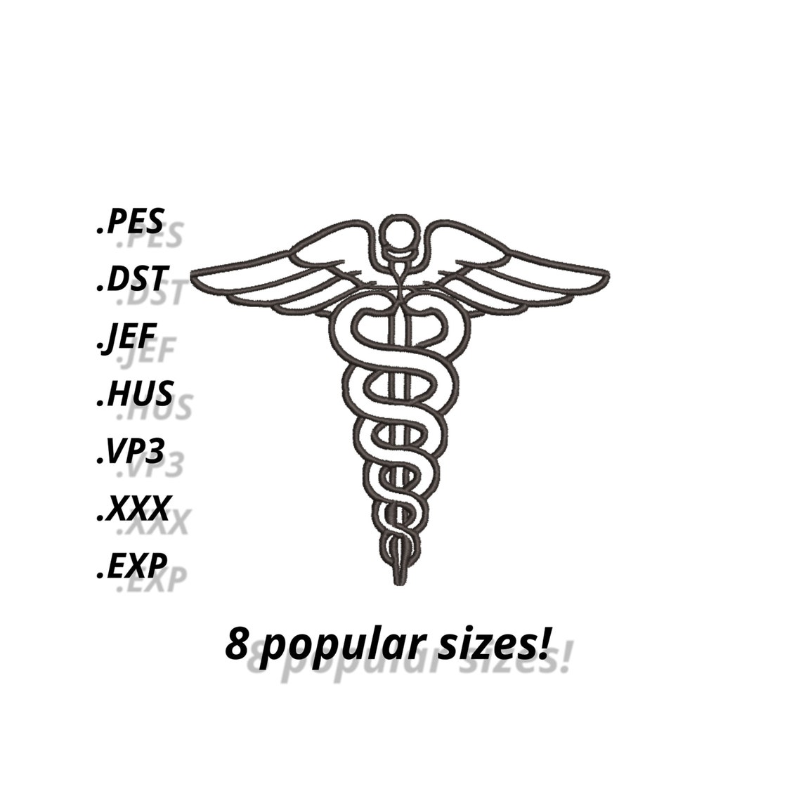Medical Symbol Embroidery Designs. Files With Design for Etsy