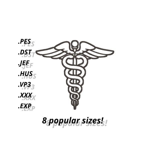 Medical Symbol Embroidery designs. Files with design for machine embroidery. Format pes vp3 jef Hus dst exp xxx. 10 sizes!