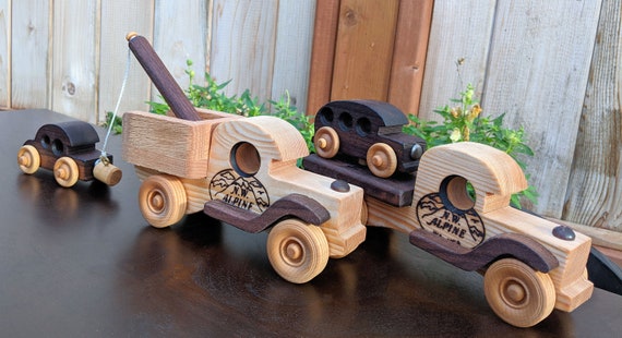 Flatbed tow truck toy sale