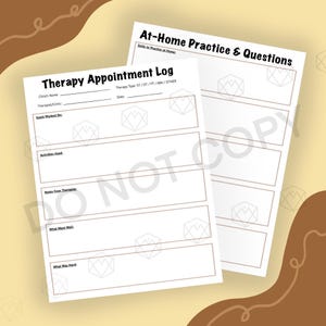 Therapy Appointment & Progress Tracker | Special Needs Child Therapy Log | OT ST PT Parents Notes Printable