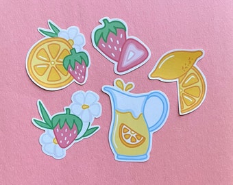 Strawberry Lemonade Stickers