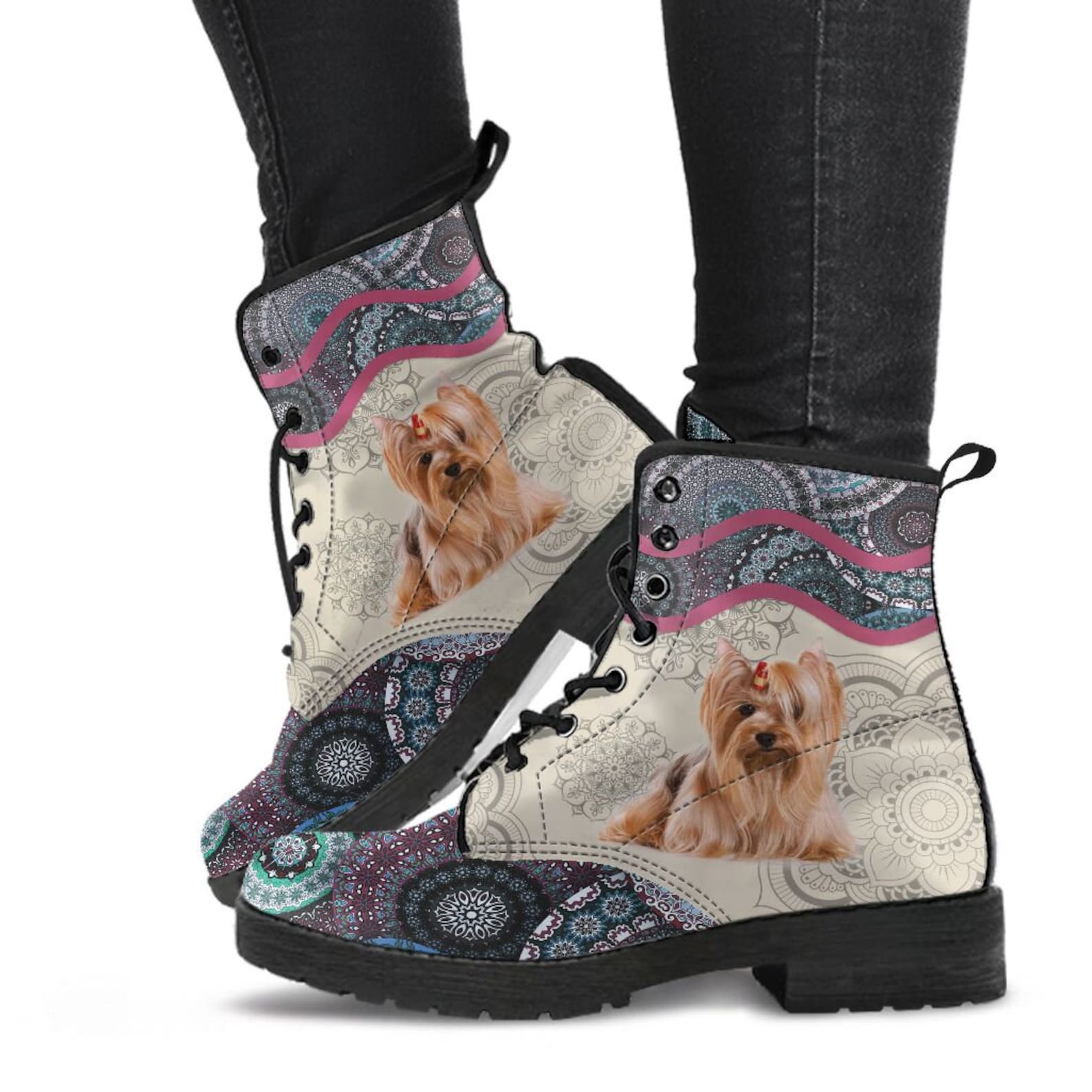 Yorkie Boots 243 Retro Boots Boho Boots Vegan Leather Etsy