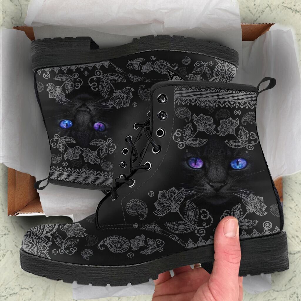 Cat Boot 44 Boho Boots Retro Boots Classic Boot Vegan Etsy