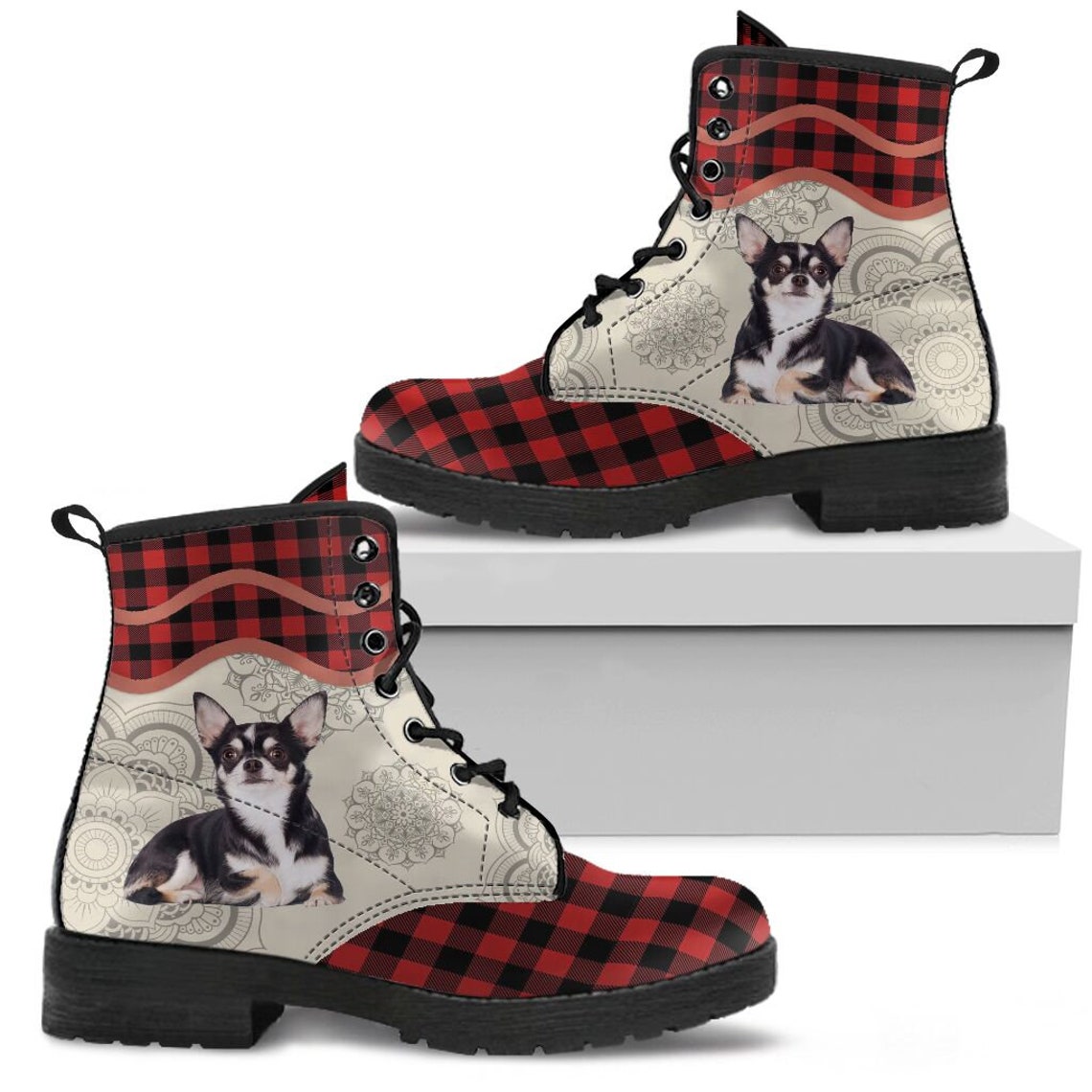 Chihuahua Boot 61 Spring Boots Retro Boots Skull Boots Etsy