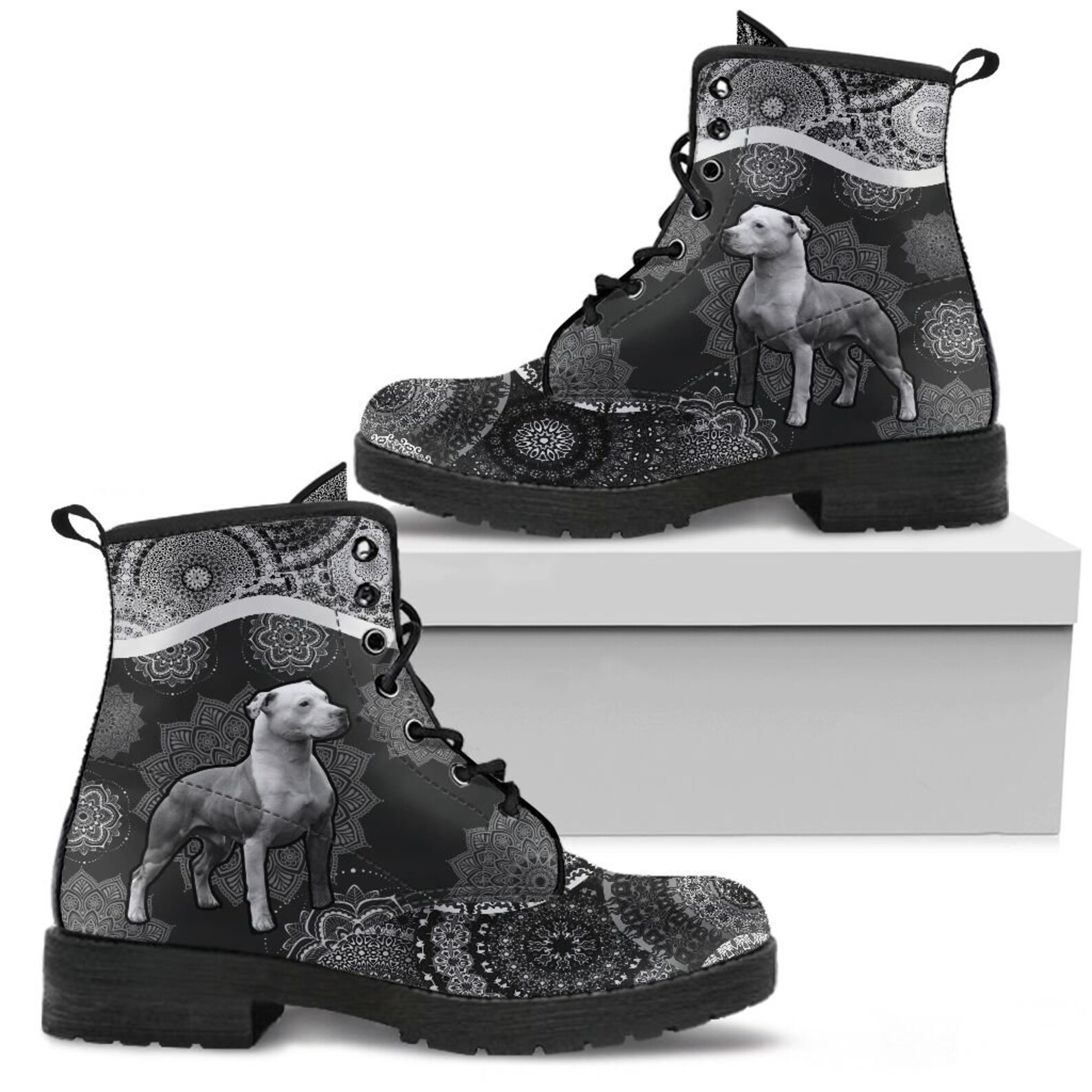 Pitbull Boot 179 Boho Boots Vegan Leather Combat Boots Etsy