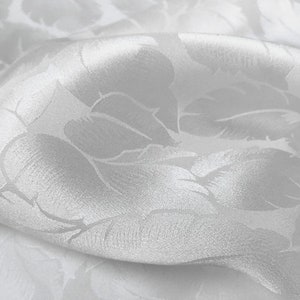 100% Pure Mulberry Silk fabric Jacquard - 16 momme - 45&quot;