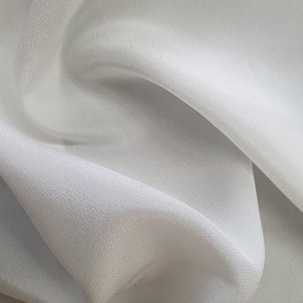 100% Pure Mulberry Silk fabric Crepe de Chine - 16 momme - 45" - Neutrals 9/9