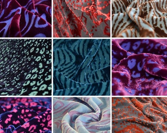Silk/Viscose Velvet Devoré – 43" Wide