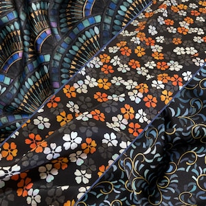 100% Pure Mulberry Silk fabric Crepe de Chine - 16 momme - Eastern Collection - 45&quot; wide