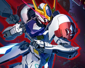 Mobile Suit Gundam Iron-Blooded Orphans Poster: Barbatos- 12&quot;x 18&quot; & 24&quot; x 36&quot; Anime Mecha Print