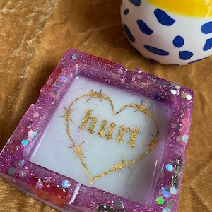 Handmade resin ashtray // gift ideas for her // one of a kind // aesthetic