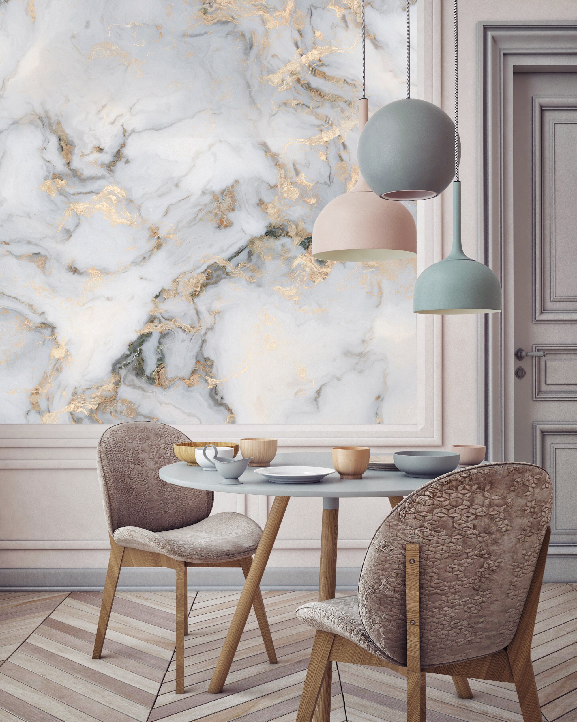 White Marble Wallpaperabstract Marble Peel and Stickself - Etsy Canada
