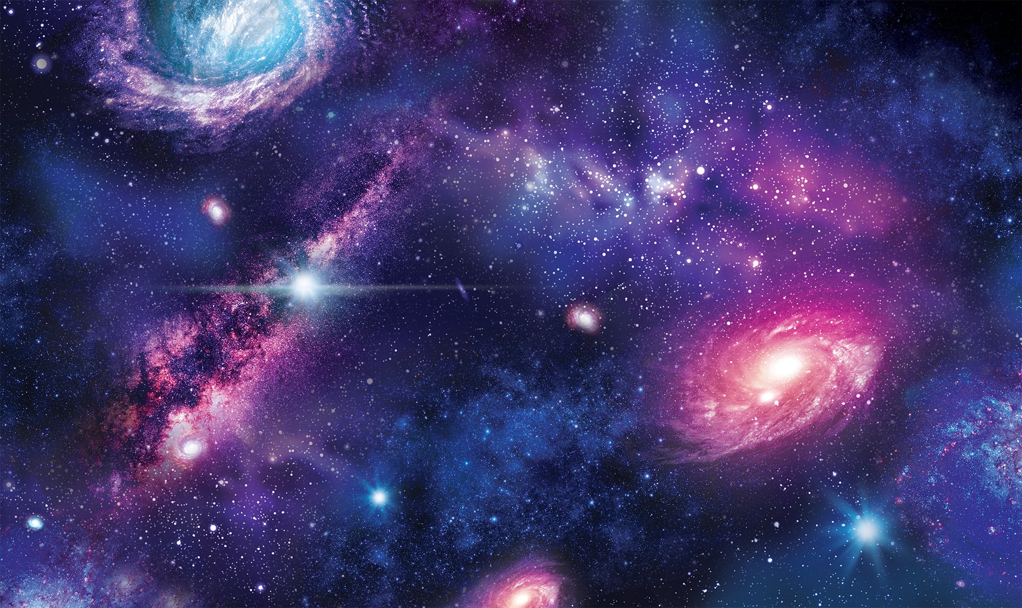 Deep Space Galaxy Wallpaper: Stardust Planets, Peel and Stick - Etsy, image size:2000x1191