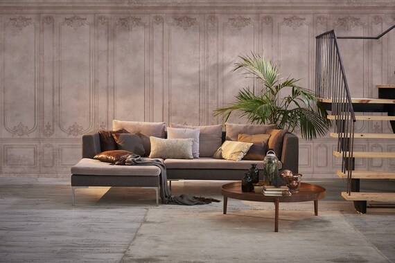 Vintage Ancient Wall Mural: Relief Wallpaper, Peel and Stick