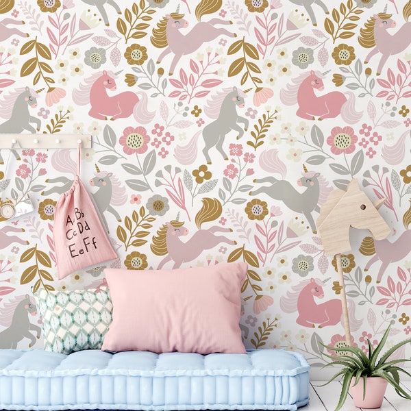 Girls Room Wallpaper - Etsy