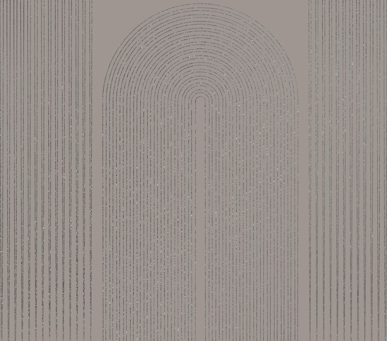 Art Deco Wallpaper: Gold Stripes on Black, Peel and Stick image 5