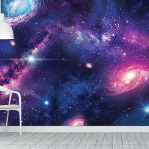Deep Space Galaxy Wallpaper: Stardust Planets, Peel and Stick