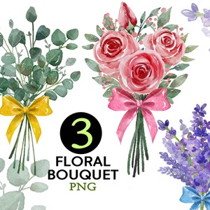 Frühling Clipart, Aquarell Blumen Clipart Blumenstrauß, Rose Clipart, Lavendel Clipart, Eukalyptus Boho Blätter, Hochzeit Clipart png, Blumen Rosen