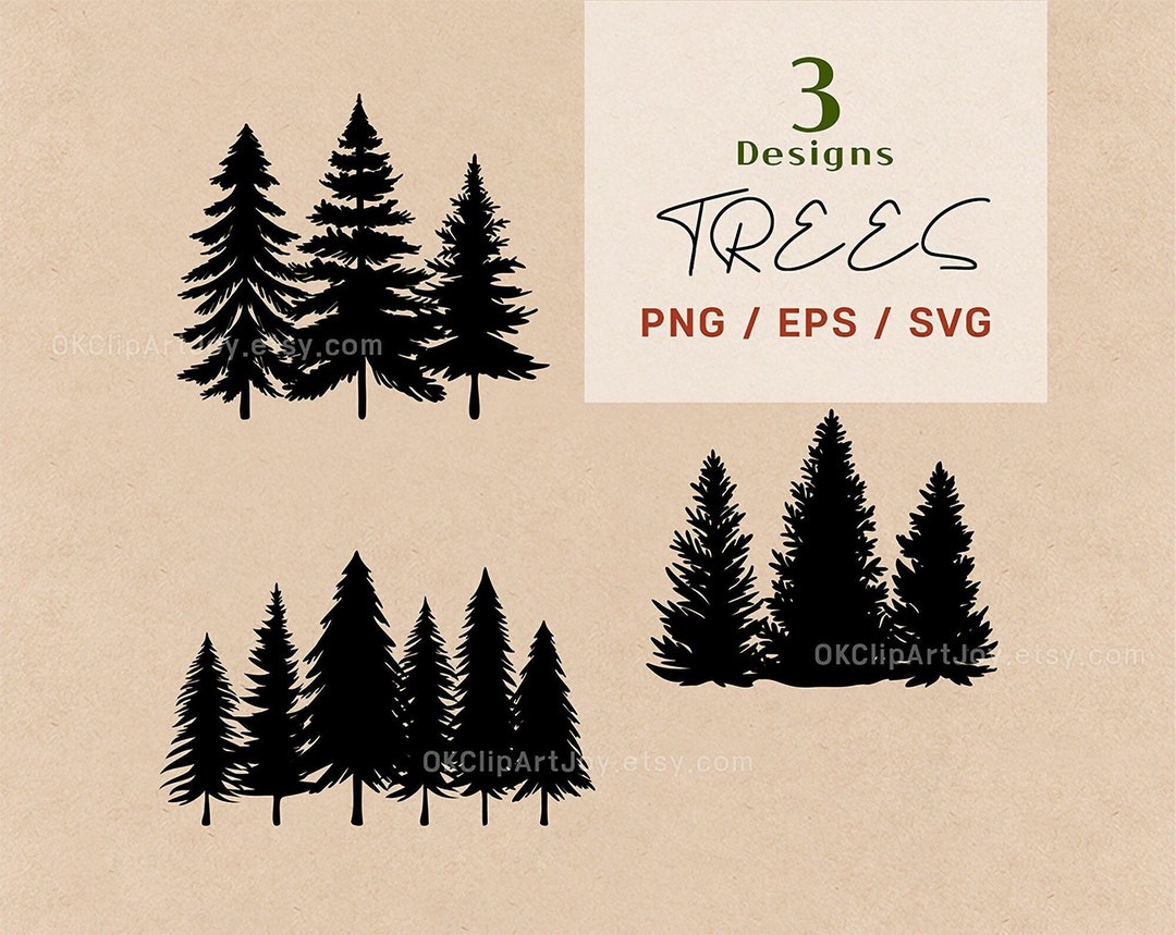 Evergreen Treeline With Transparent Background - Forest Tree Line Png, Png  Download