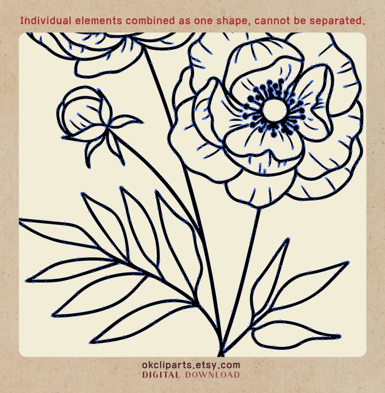 Birth Month Flower, Birth Flower SVG, Poppy Svg, Birthday Svg, Birth Flower Png, Svg Bundle Set, Logo Label Design, Floral Line Art, Birth Flower Clipart, Botanical Svg, Narcissus Flower, Flower Drawing EPS, Digital Plants Stamp