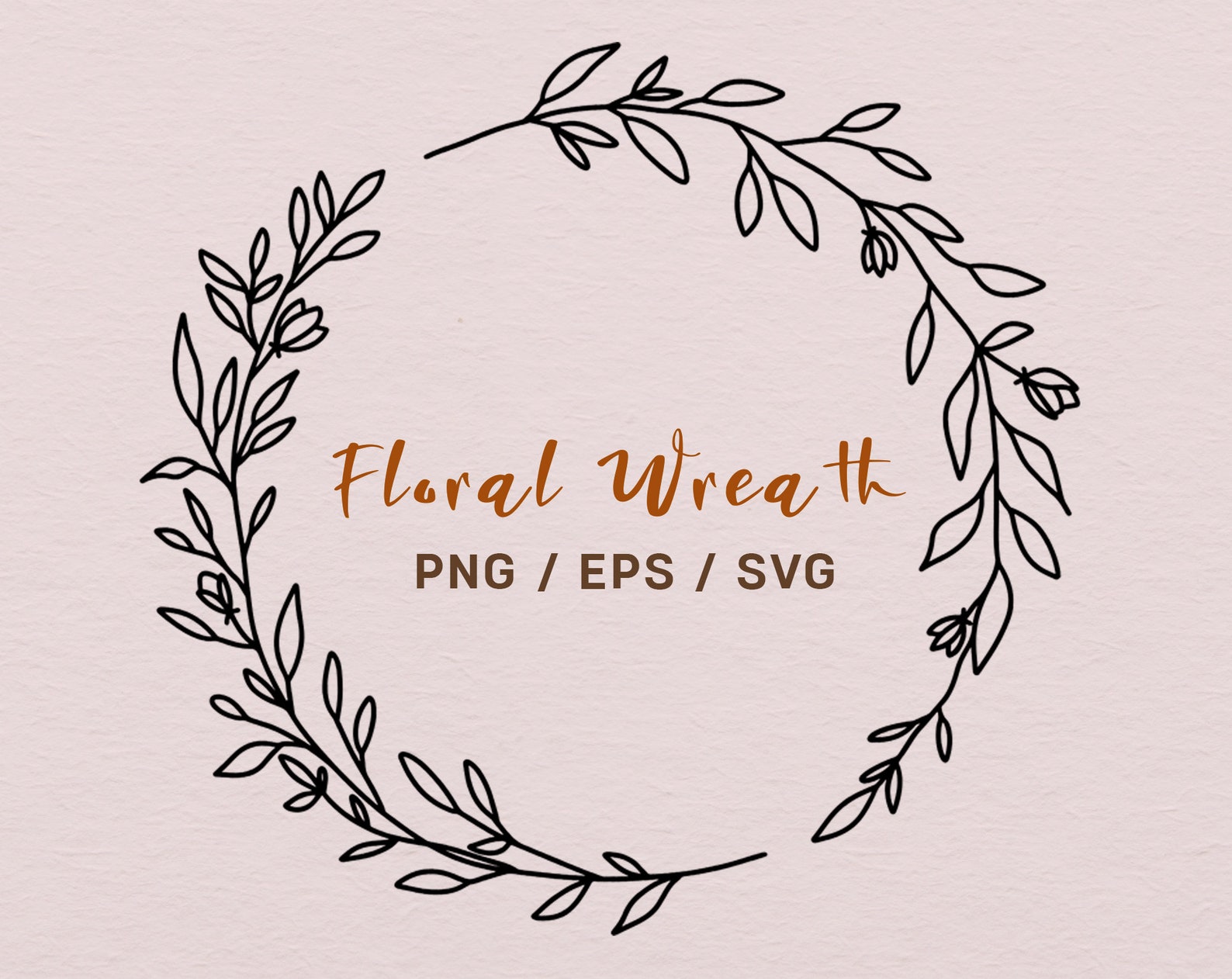 Leaf Wreath Svg Boho Wreath Svg Circle Border Vector - Etsy Canada