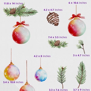 Red Ornaments Clip Art, Holidays Clipart, Christmas Ornaments, Christmas Clip art, Digital Xmas Balls, Christmas Downloads, Watercolor Clipart Download, Xmas Clip Art, Holidays Download, Winter Clipart, Holiday Decoration