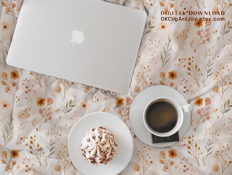 Pumpkin & Autumn Seamless Patterns | Cozy Fall Digital Paper ...