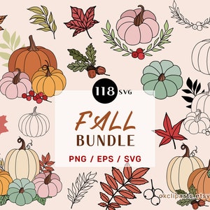 Pumpkin Bundle SVG ,Fall Pumpkin Svg, Fall Leaves Svg, Fall svg, Cut files, Halloween svg Files,Pumpkin Clipart Thanksgiving svg Pumpkin EPS
