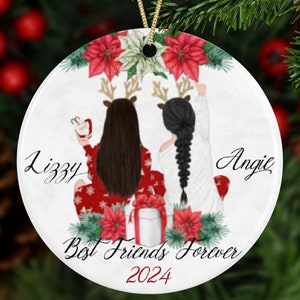 thumbnail image 2 of Personalzed Custom Frends Chrstmas Ornament, Frend Chrstmas Gft 2 of 6