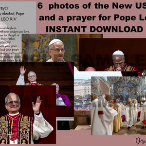 Stampe digitali di Papa Leone XIV, Immagini e preghiere scaricabili del nuovo Papa americano, Stampe digitali del Santo Padre della Chiesa Cattolica Romana