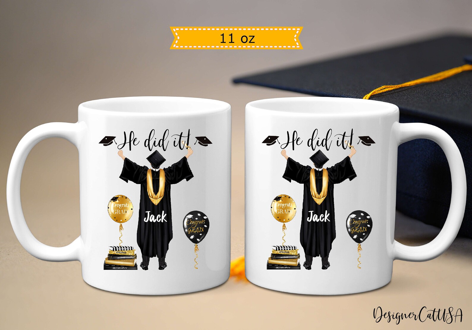 Custom Graduation Mug for Him 11 or 15 Oz Personalized Etsy UK