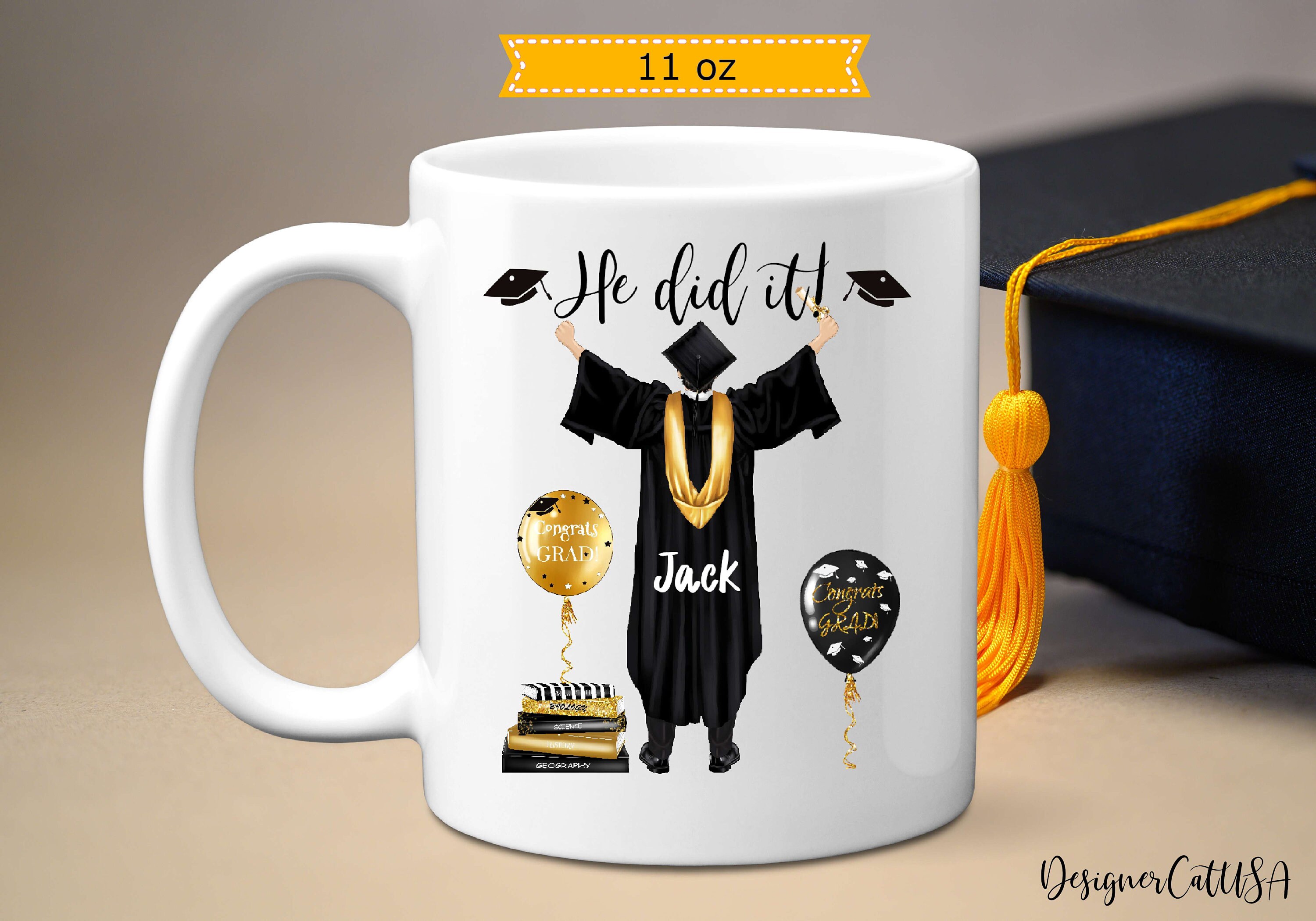 Custom Graduation Mug for Him 11 or 15 Oz Personalized Etsy UK