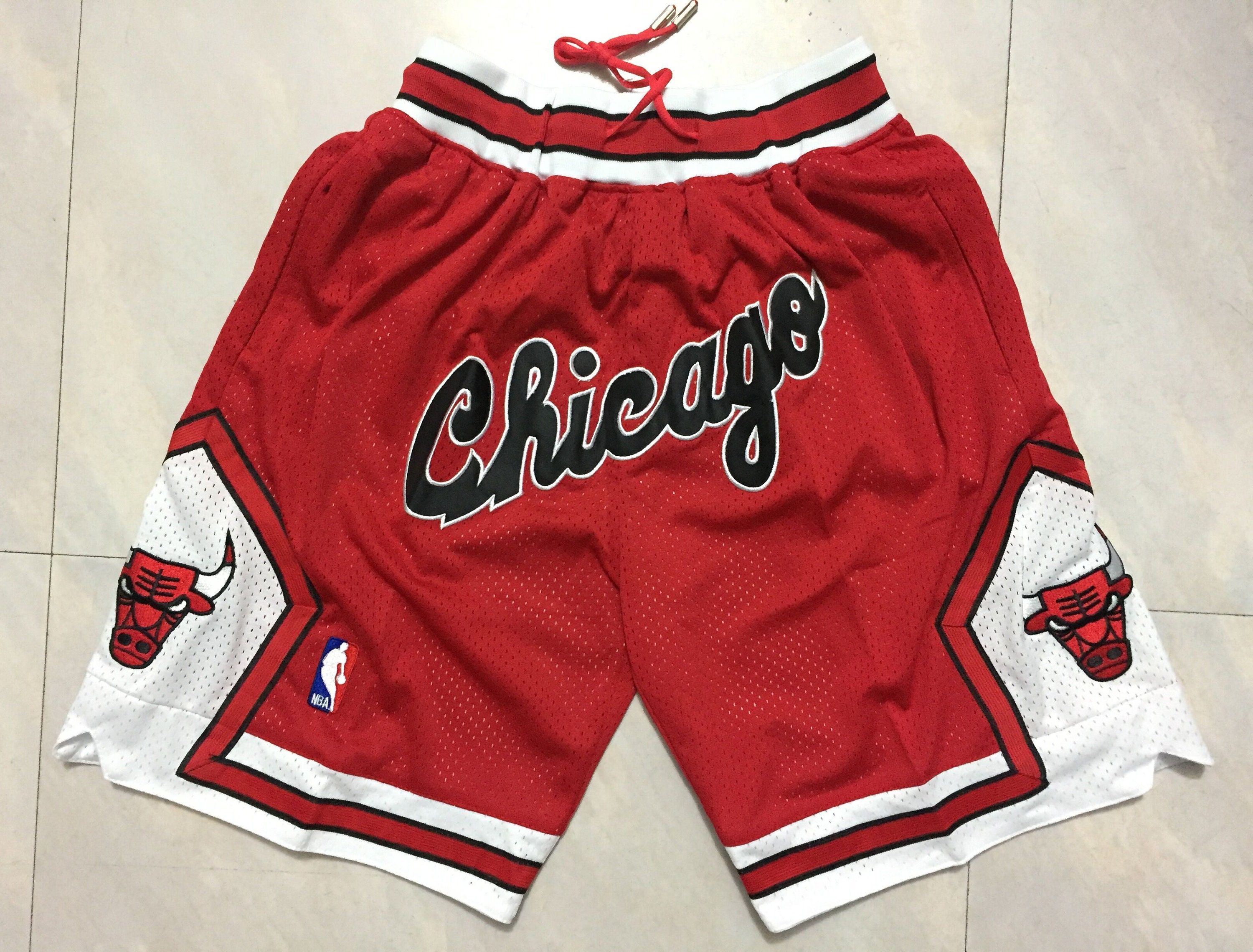 Chicago Red Shorts Logo Stitched S-XXL | Etsy