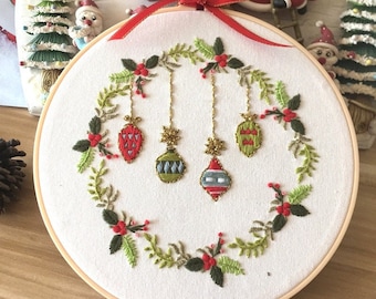Christmas Candy Patterns DIY Embroidery Hand Embroidery Art, Australian Seller
