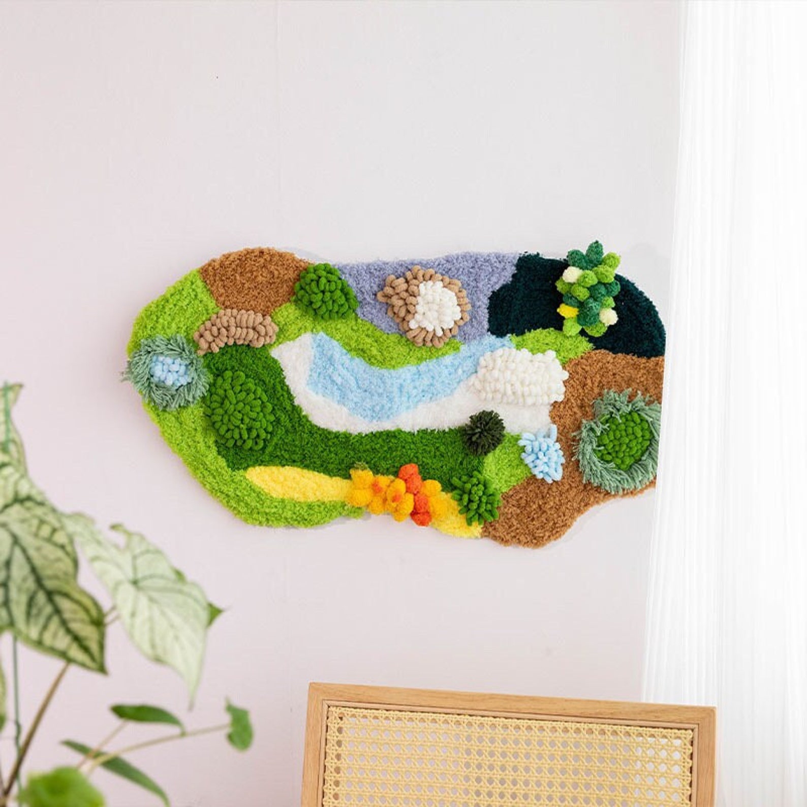 Latch Moss Mat Kit/ Rug Start Kit/ DIY Kit /DIY Mat Kit With Yarn/all ...