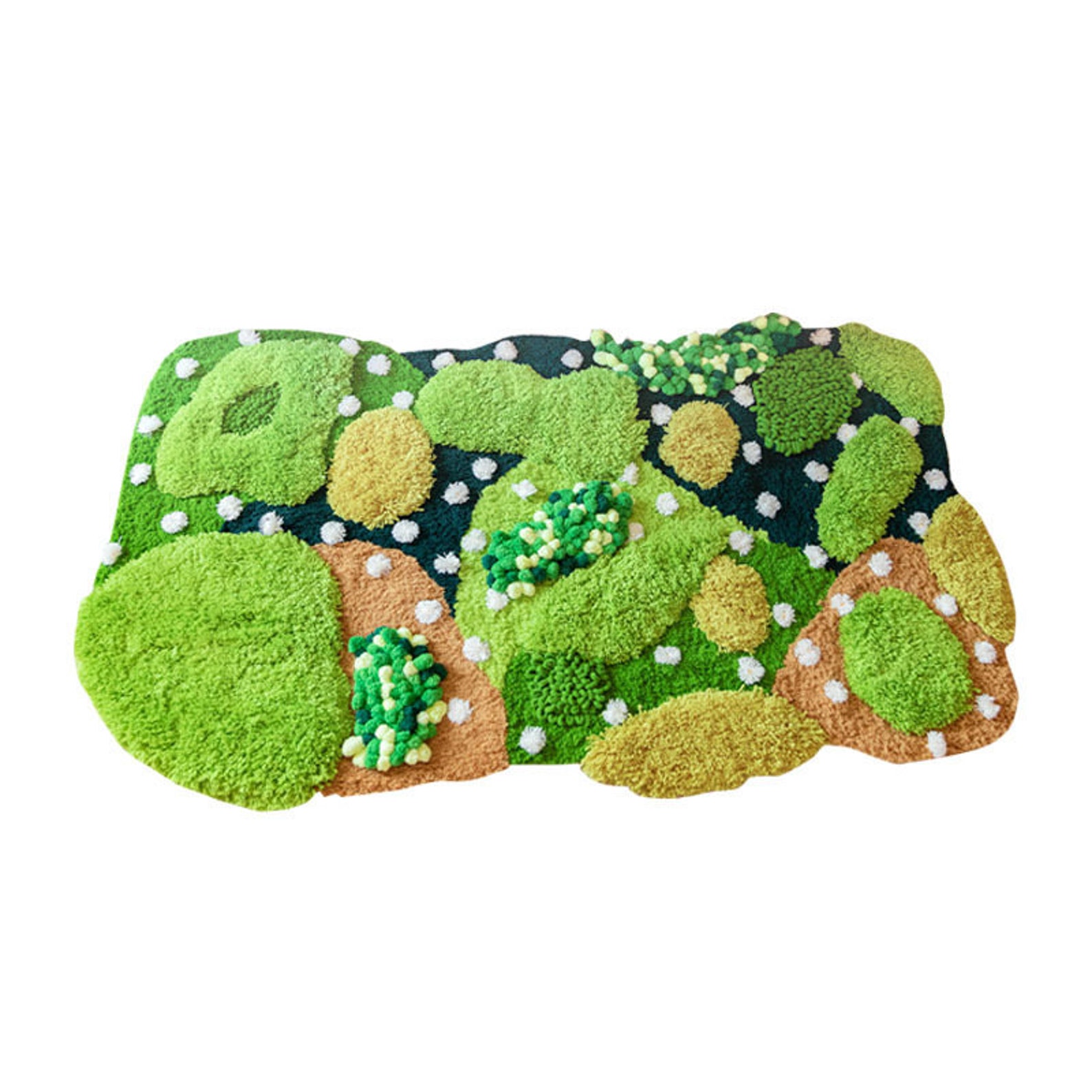 Moss Rug Making Kit Green Moss Rugs/ Moss Forest Rugs Carpet/ Forest Rugs/ Beside Rugs ...