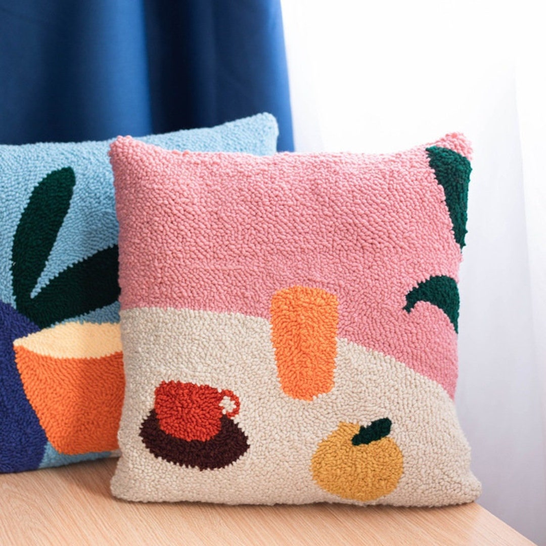 Punch Needles Start Kit / Beginner Punch Needle Pillowcase Kit / Punch