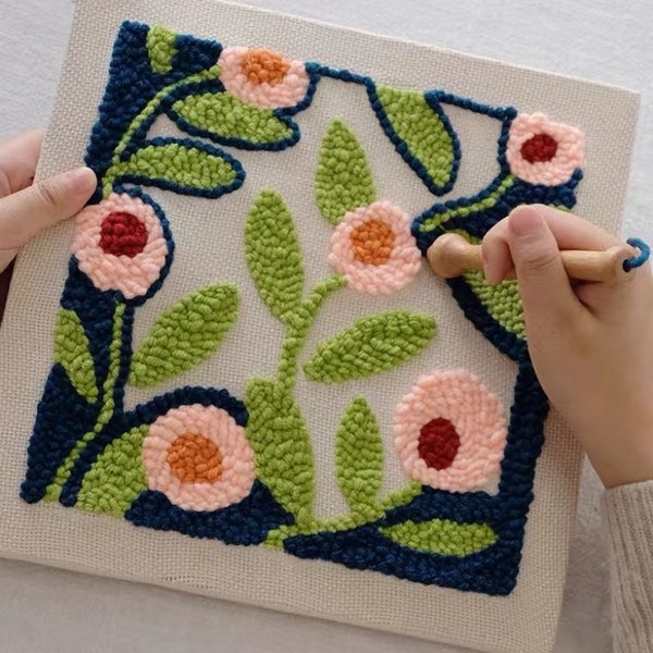 Yarn Punch Needle Pattern Etsy