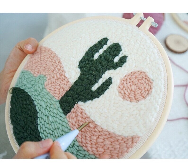 Beginner Punch Needle Kit/adjustable Punch Needle/yarn Etsy