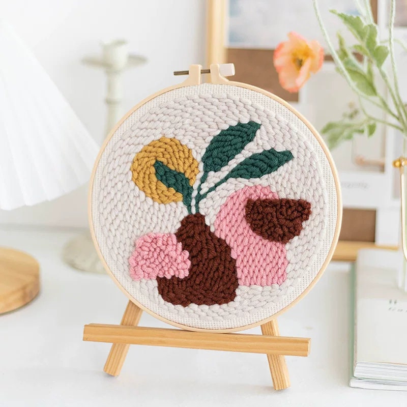 GATYZTORY DIY Punch Needle Embroidery Kit with Yarn Portrait